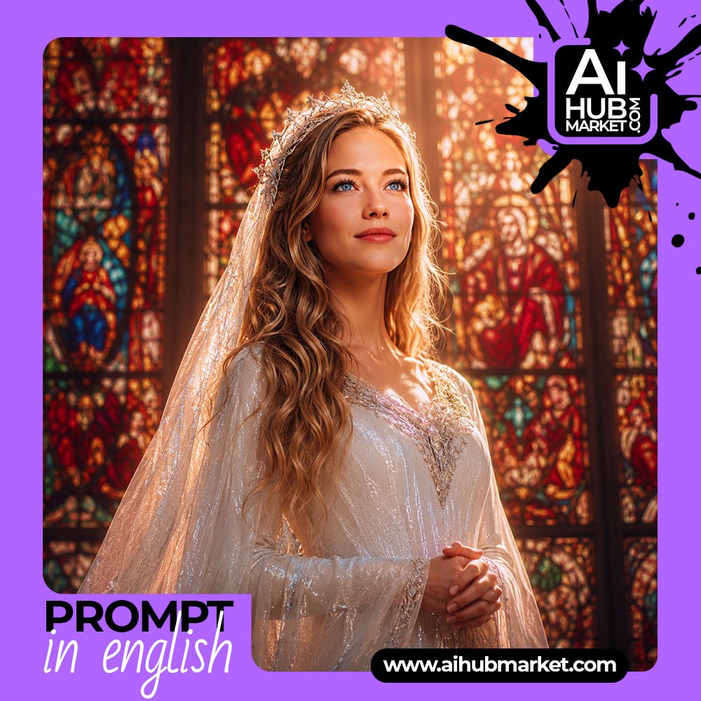 Prompt Queen of Light in the Cathedral