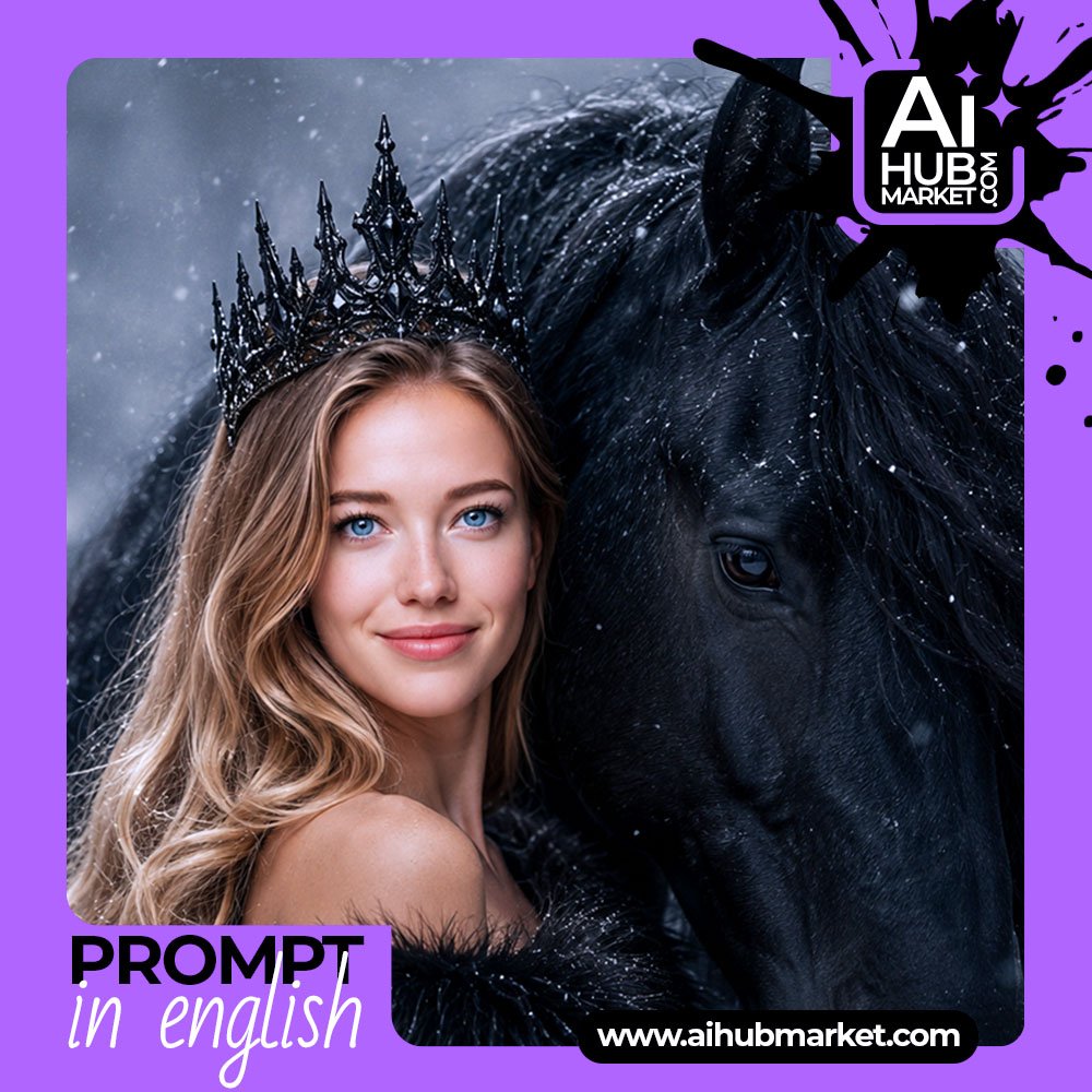 Prompt Queen with a Horse from Photo