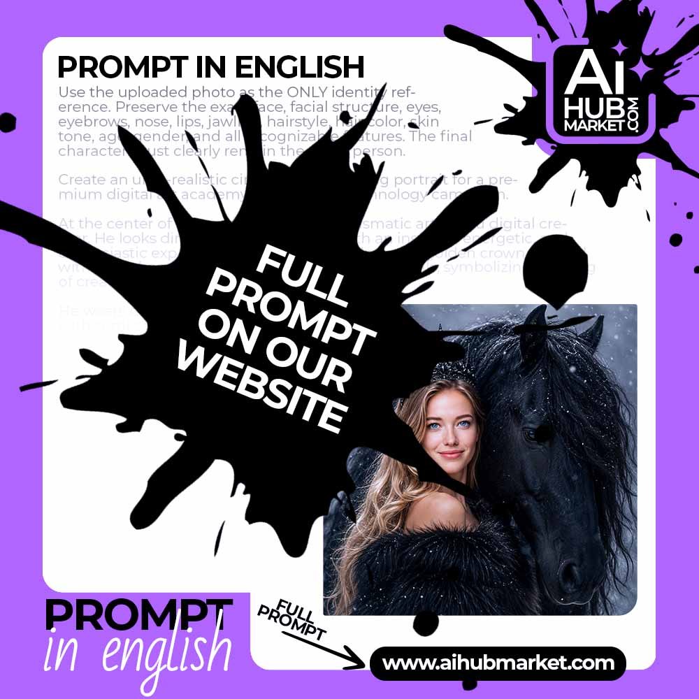 Prompt Queen with a Horse from Photo