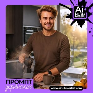 Свіжа кава на столі з сніданком
