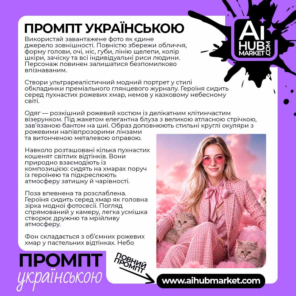 Промпт Рожева Хмарна Казка