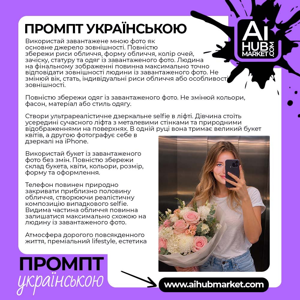 Промпт Селфі В Ліфті