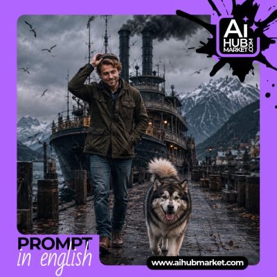 Prompt Steampunk Pier Walk — generation result example