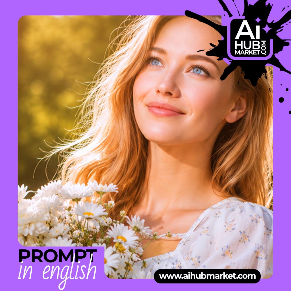 Prompt Summer Daisy Portrait