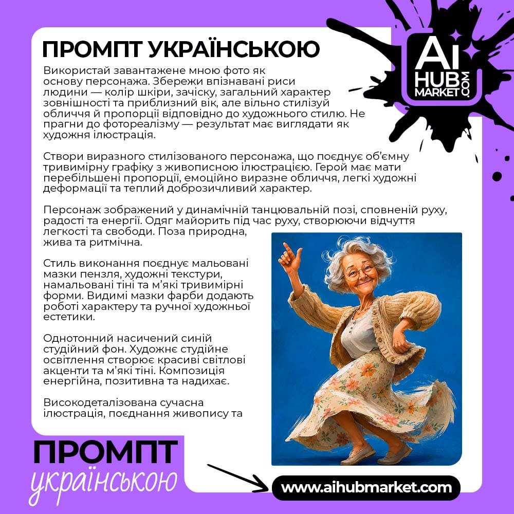 Промпт Танцююча Бабуся