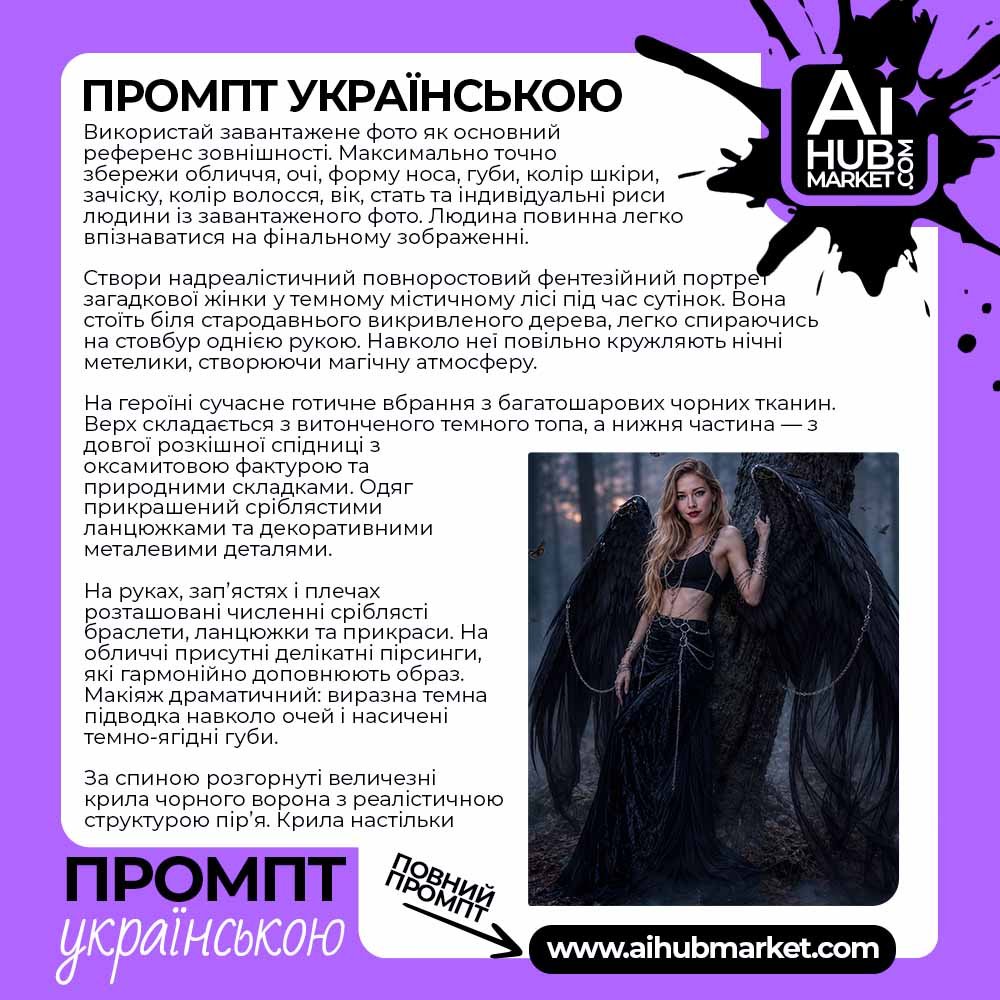 Промпт Темна Володарка Лісу