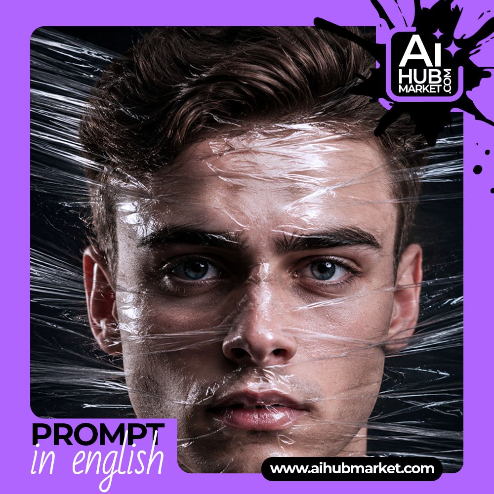 Prompt Thriller Portrait in Plastic Wrap