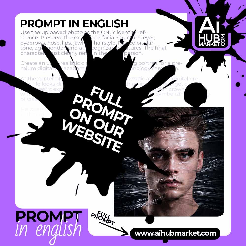 Prompt Thriller Portrait in Plastic Wrap