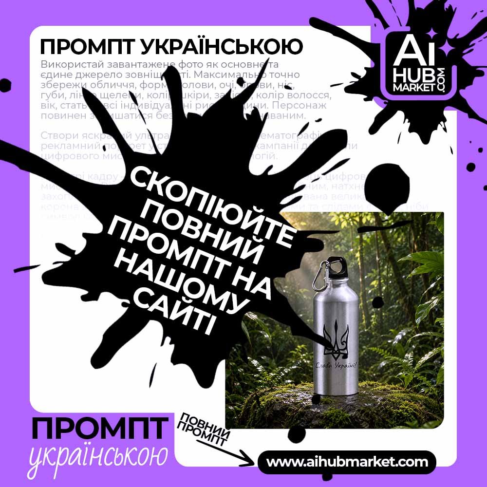 Промпт Тропічний предметний рекламний кадр з фото продукту