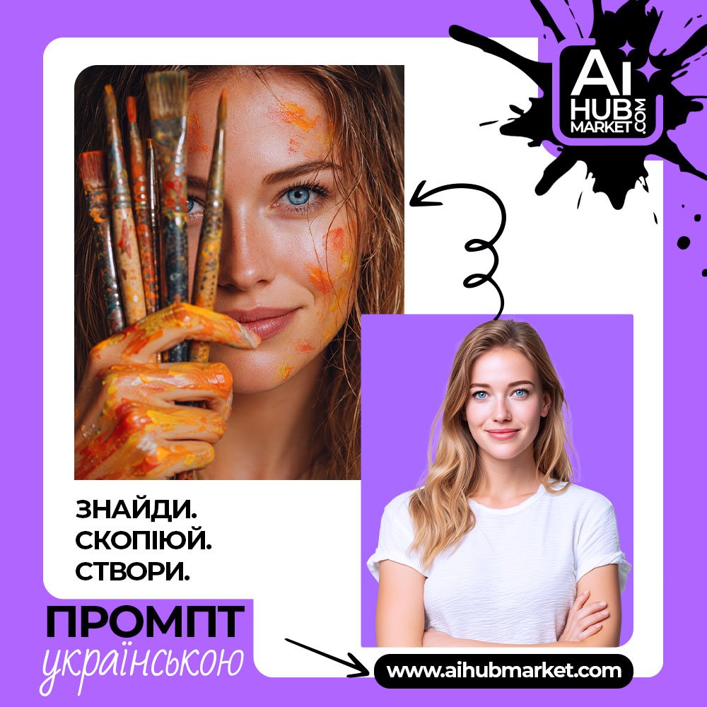 Промпт Творчий Арт-Портрет Художниці