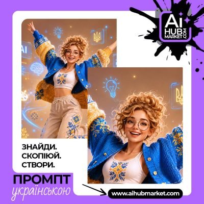 Яскрава українська дівчина в 3D стилі