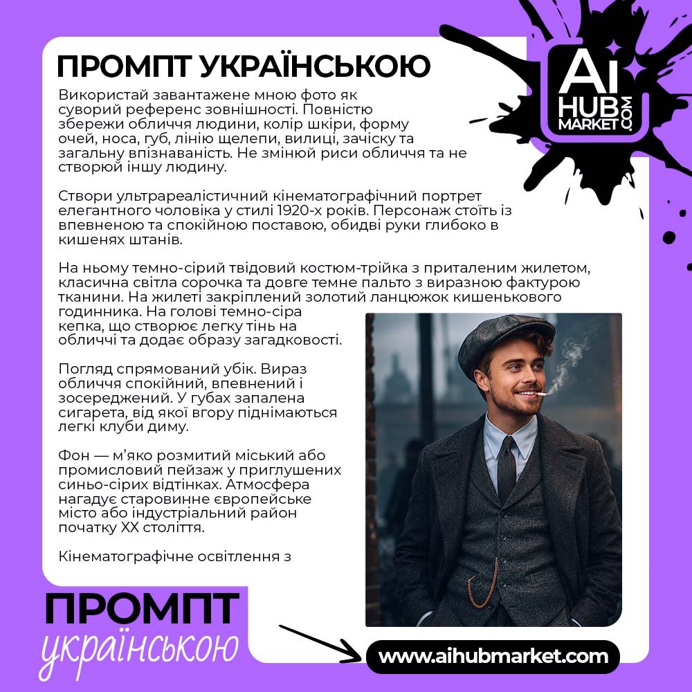 Промпт Вінтажний Гангстер