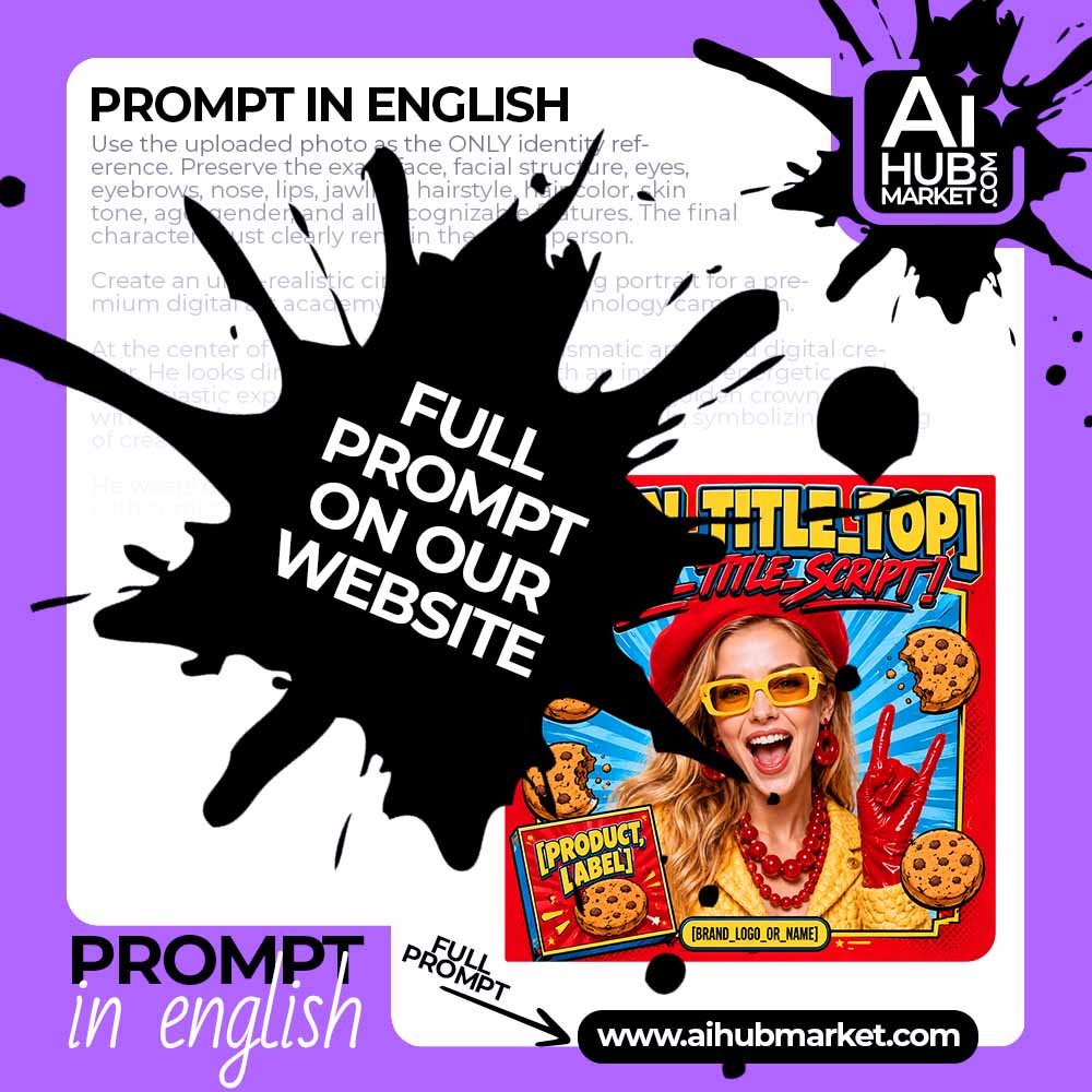 Prompt Viral Pop-Art Product Poster from Photo