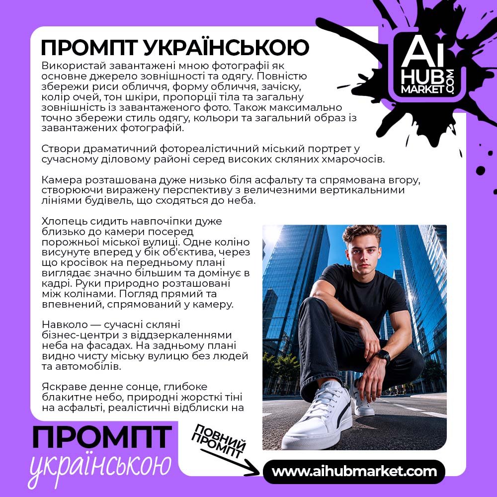 Промпт Вулична Фотосесія У Мегаполісі