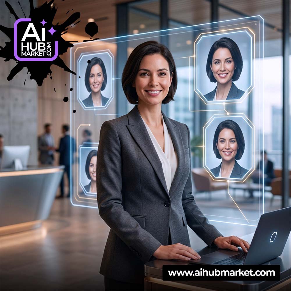 AI corporate headshots prompt for generating professional images