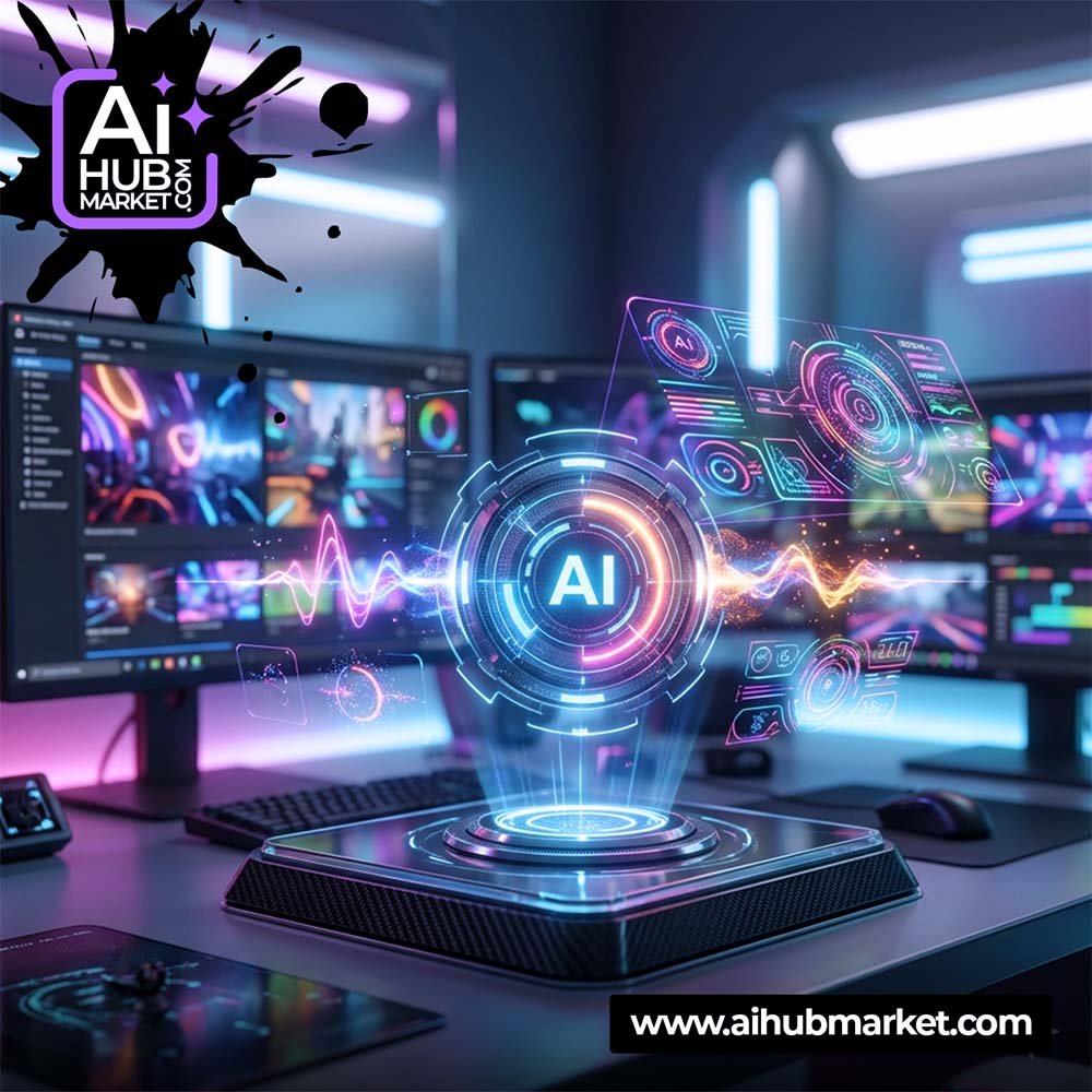 AI стрімер дизайн для створення графічних матеріалів
