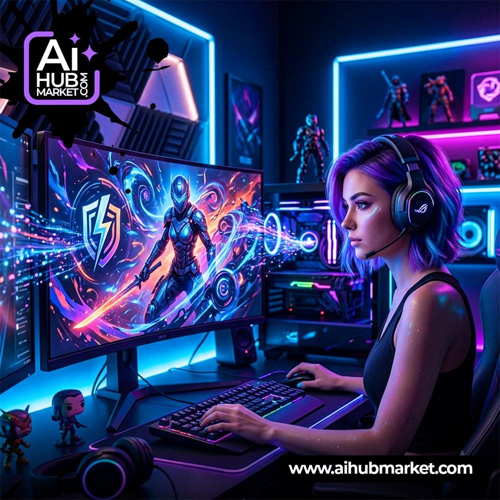AI Twitch банер приклад