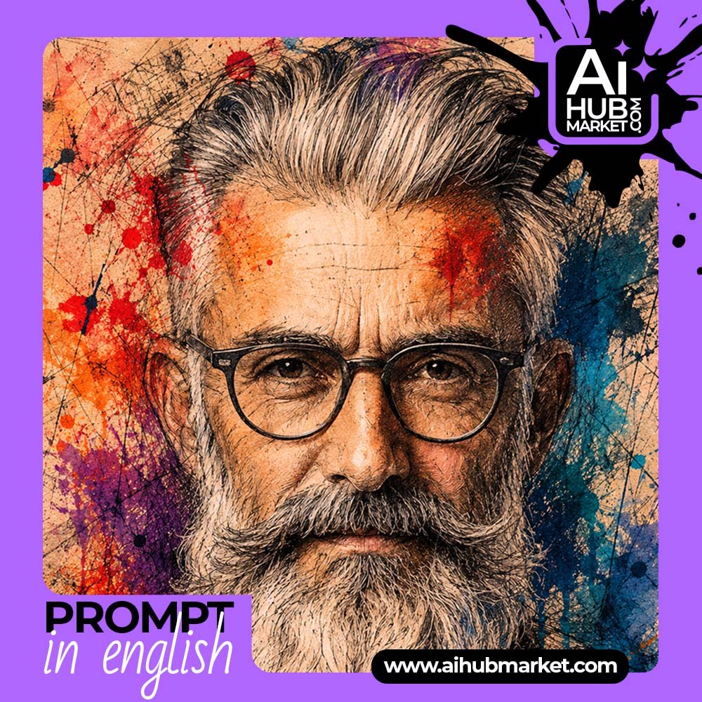 Prompt Artistic Sketch Portrait from Photo