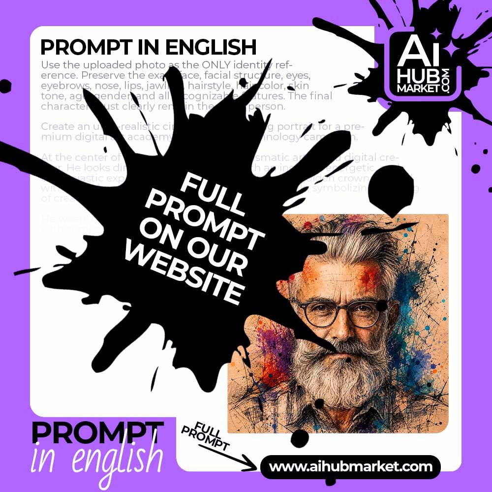 Prompt Artistic Sketch Portrait from Photo