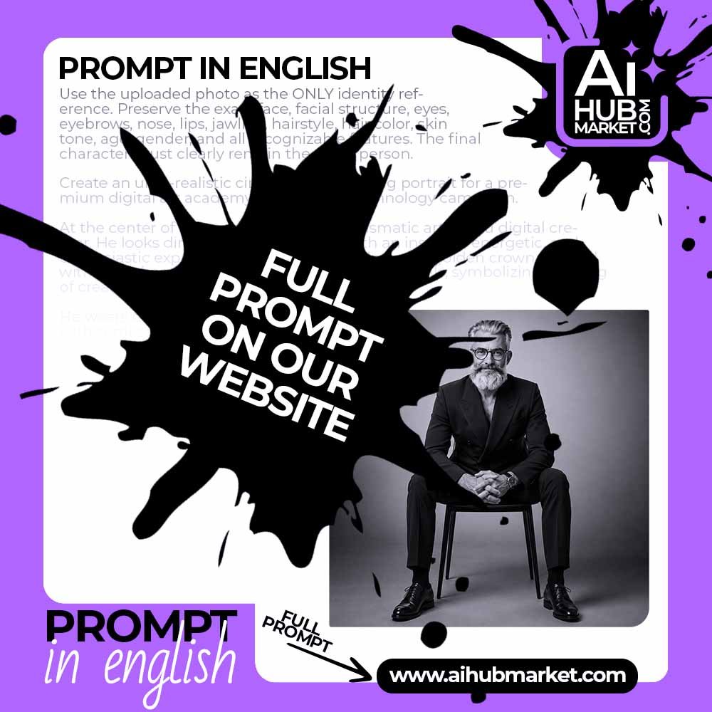 Prompt Black and White Confidence Portrait