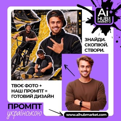 Колаж вуличного стилю з елементами BMX