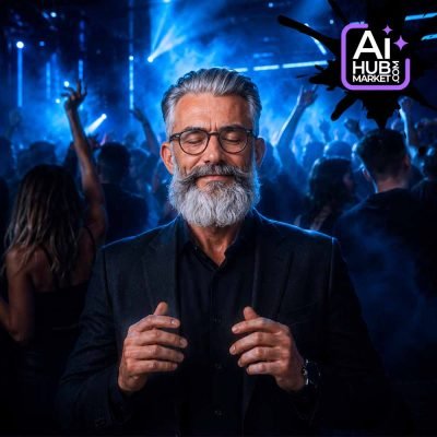 Prompt Calm Amid Club Chaos — generation result example