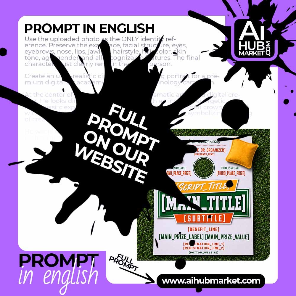 Prompt Cornhole Tournament Flyer