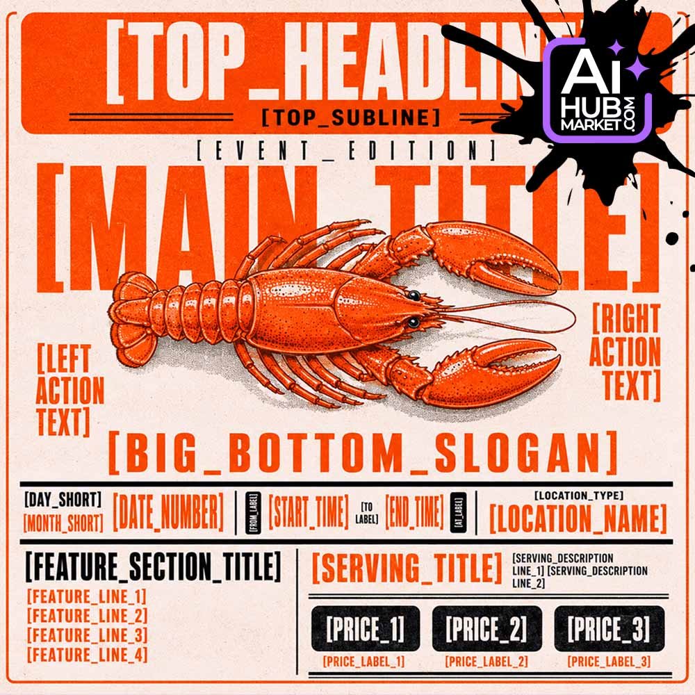 Prompt Crawfish Event Flyer