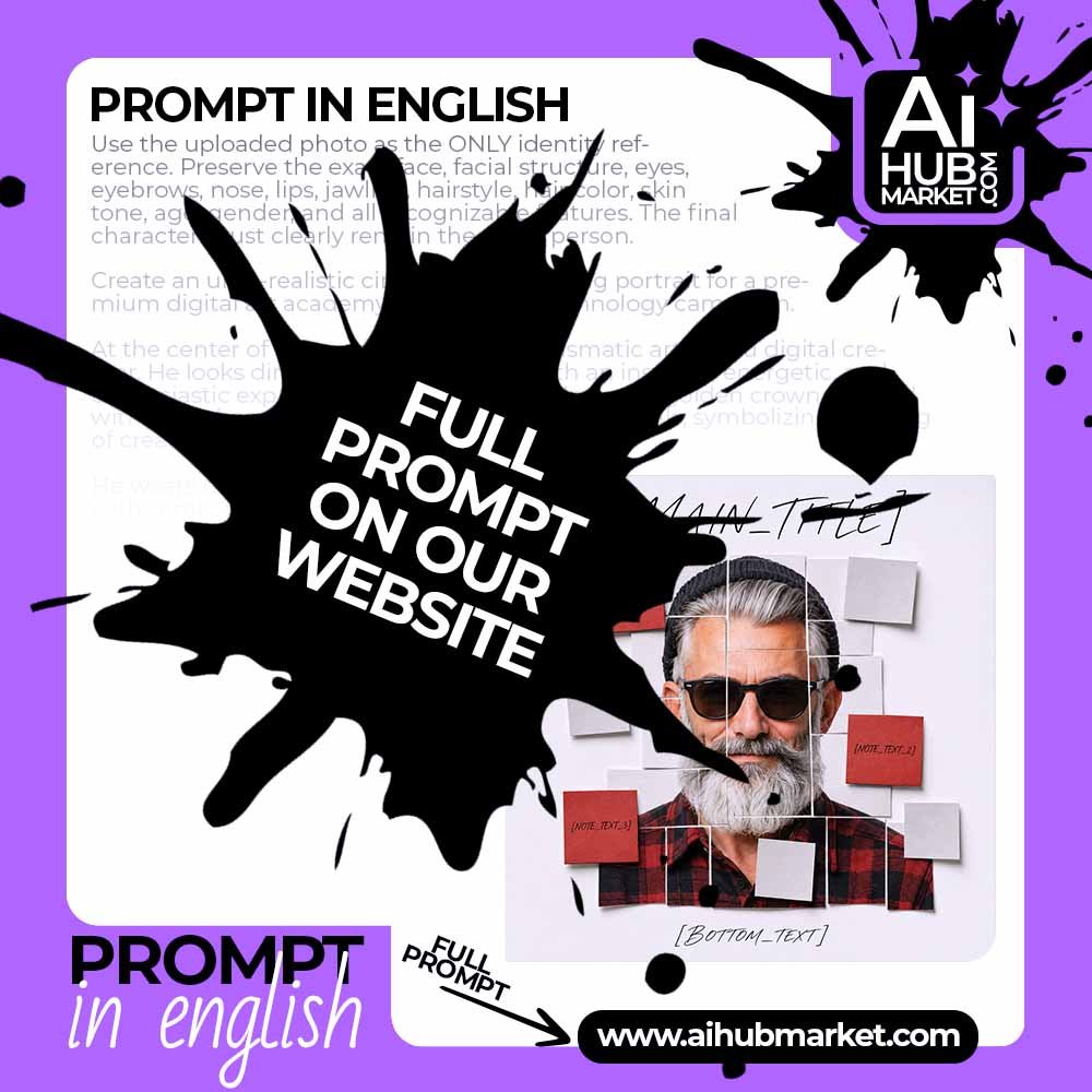 Prompt Creative Notes Collage Portrait