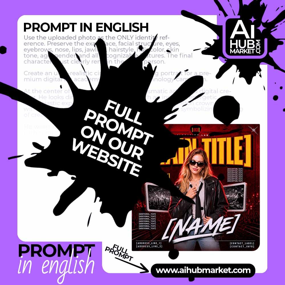 Prompt DJ Club Poster for a Party Announcement