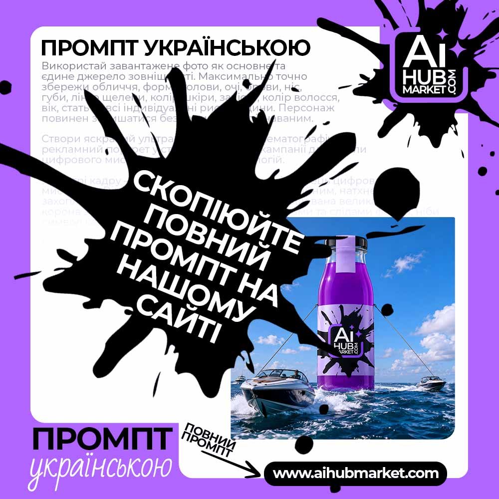 Промпт Епічна морська реклама продукту