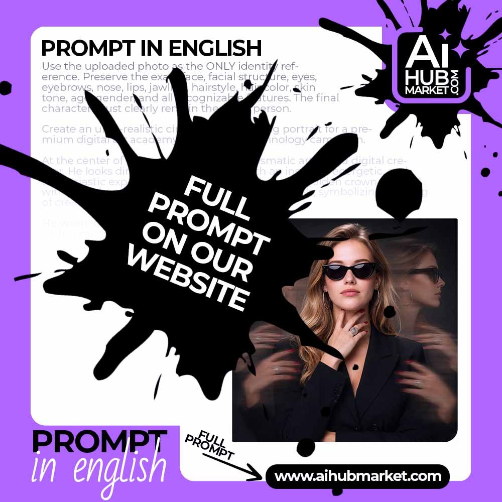 Prompt Fashion Portrait from Your Photo with Multiple Exposure