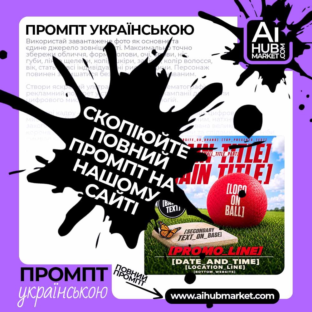 Промпт Флаєр турніру з кікболу