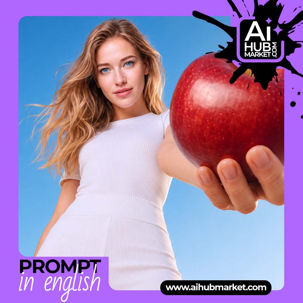 Prompt Fresh Apple Close-Up Prompt