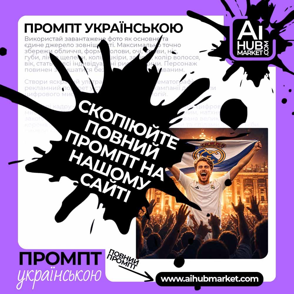 Промпт Футбольний постер тріумфу