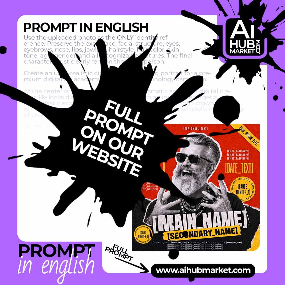 Prompt Graphic Celebration Poster from Photo