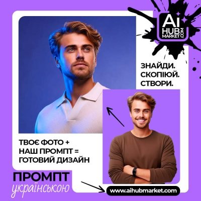 Героїчний портрет лідера на фоні