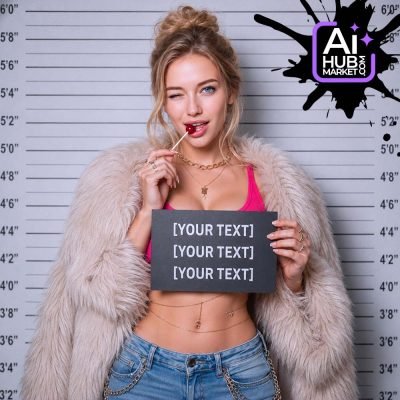 Стильний портрет у стилі mugshot