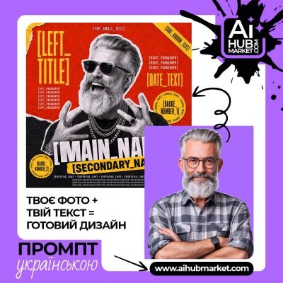 Графічний святковий постер з фото