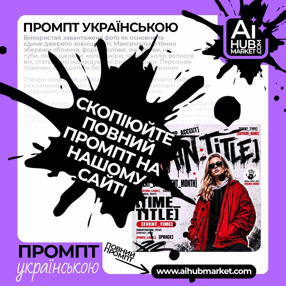 Промпт Графіті-афіша танцювальної події