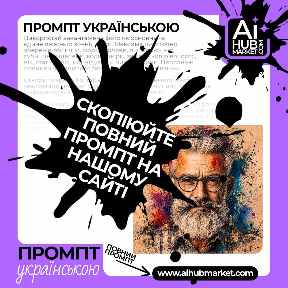 Промпт Художній скетч-портрет з фото