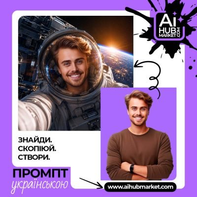 Космічне селфі астронавта з усмішкою