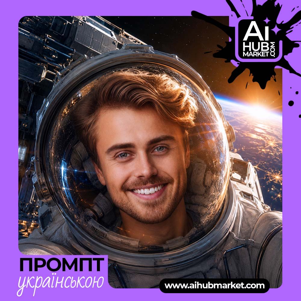 Промпт Космічне селфі астронавта