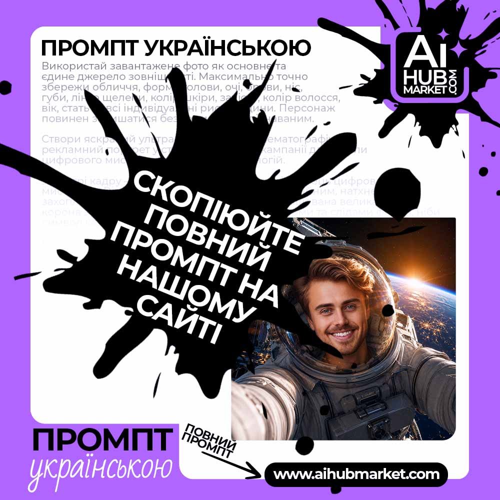 Промпт Космічне селфі астронавта