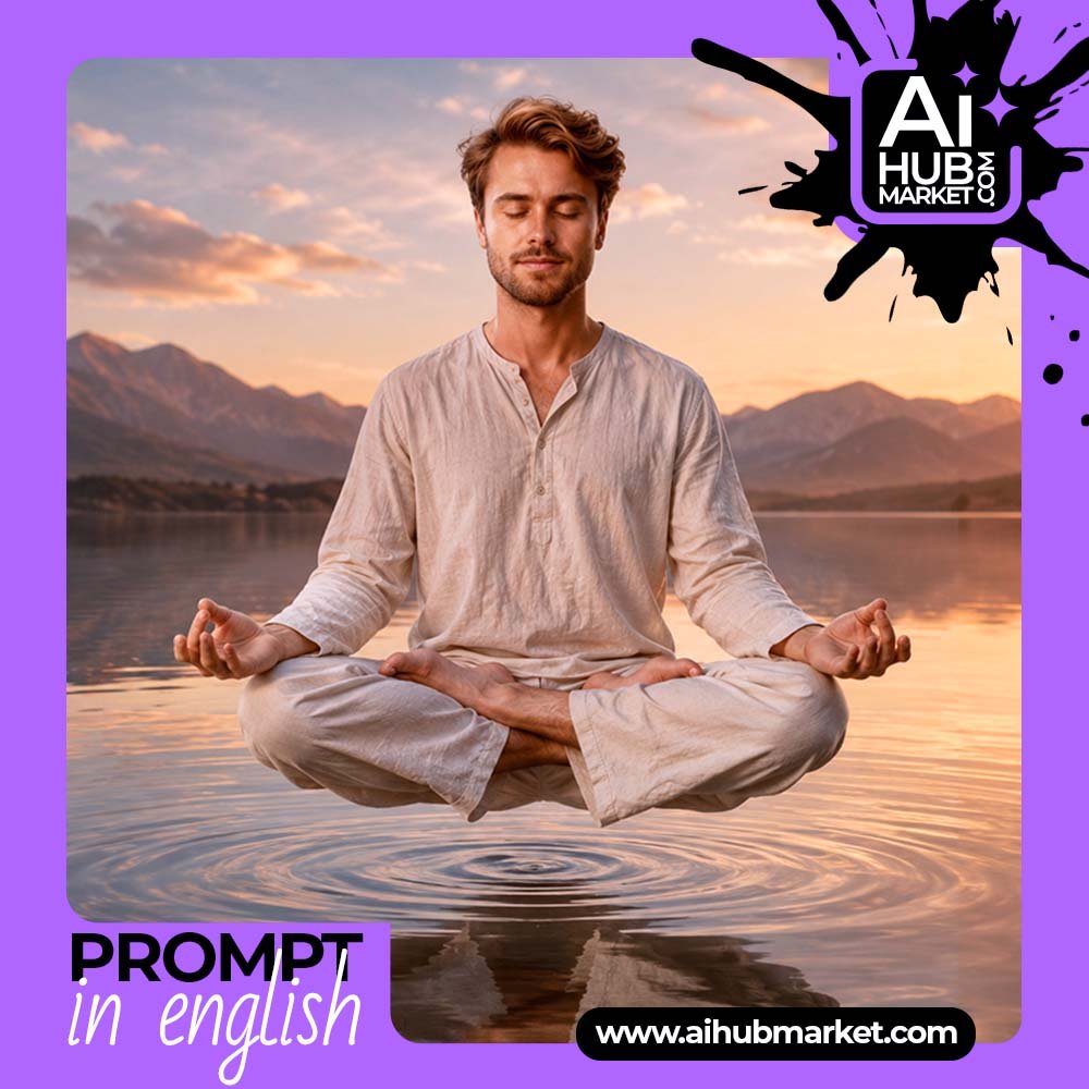 Prompt Lake Meditation Portrait