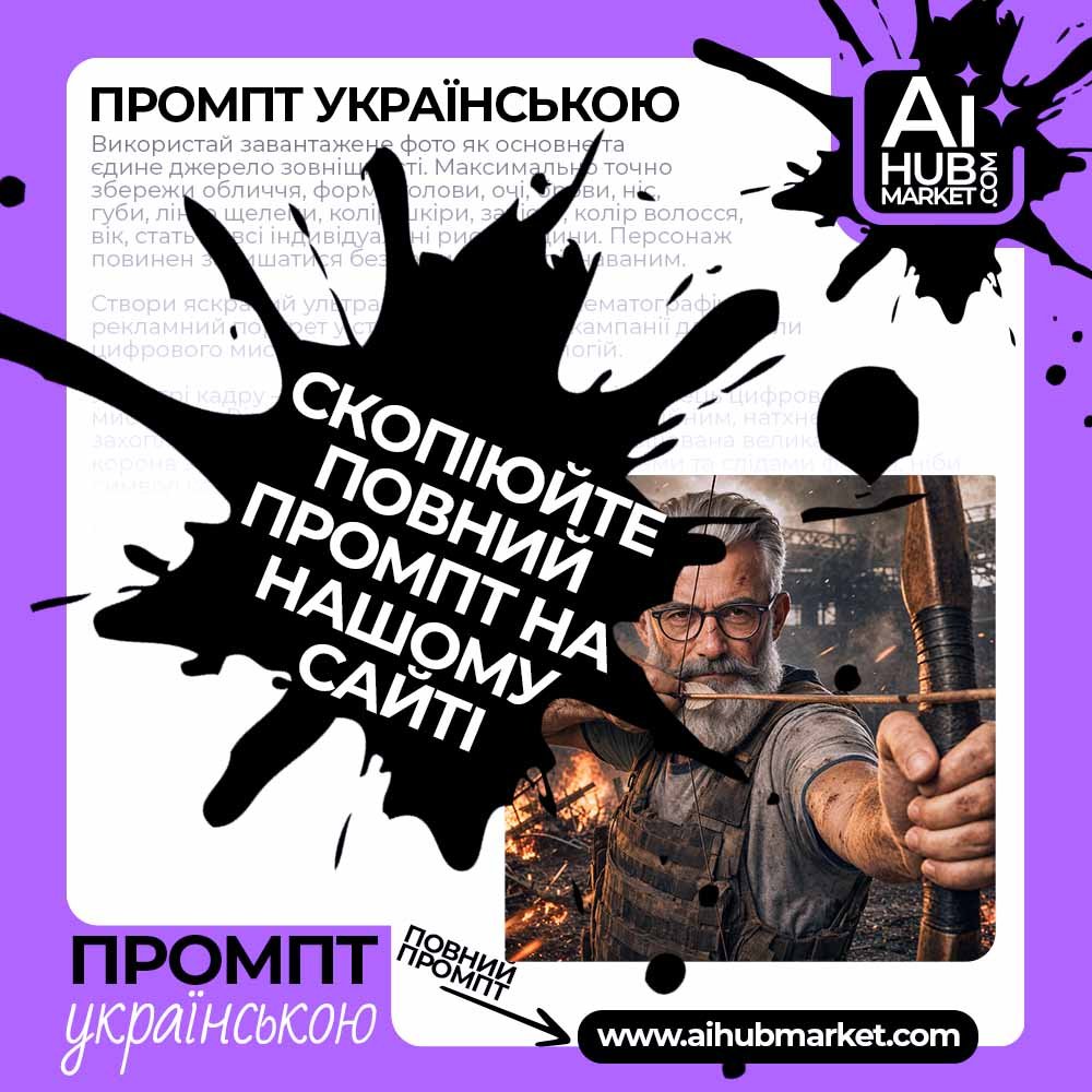 Промпт Лучник на зруйнованому стадіоні