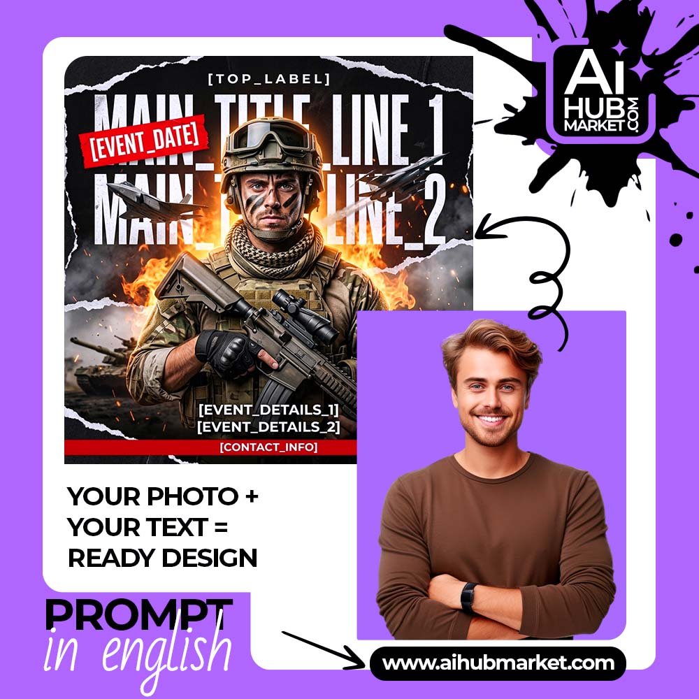 Prompt Military Event Promotion Poster Template