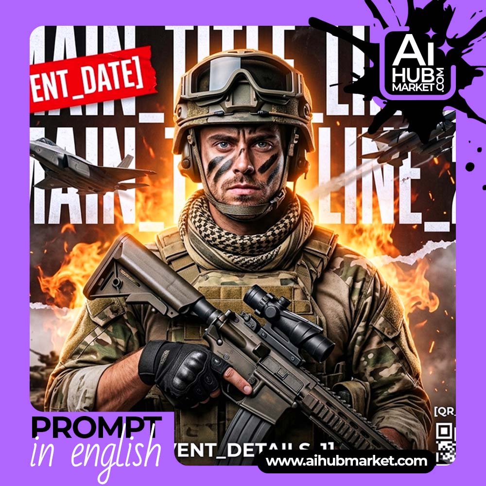 Prompt Military Event Promotion Poster Template