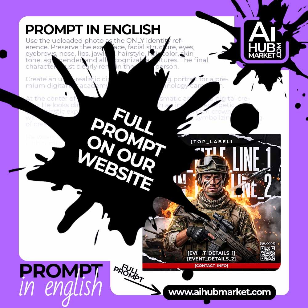 Prompt Military Event Promotion Poster Template
