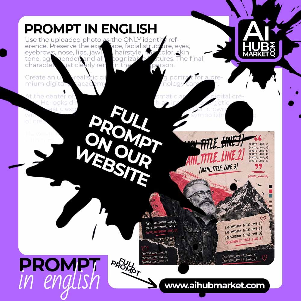 Prompt Motivational Raised-Fist Collage Poster